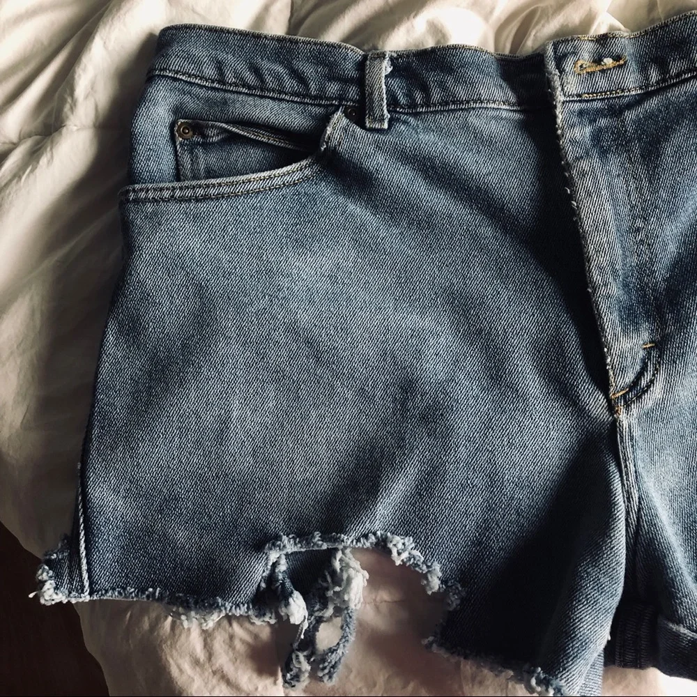 Lee hand-made distressed shorts